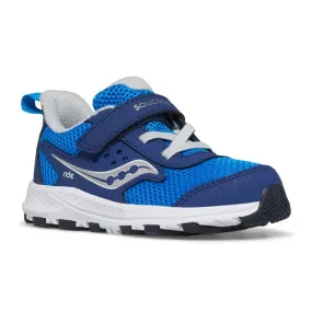 Little Boy Saucony Ride Jr in Blue/Silver