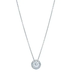 18ct White Gold .33ct Diamond Pendant