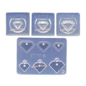 3D Hollow Diamond Silicone Mold (4 pieces)