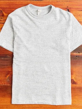 4601 Loopwheel Tee in Heather Grey