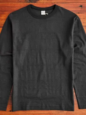 5906 Loopwheel Long Sleeve Tee in Black