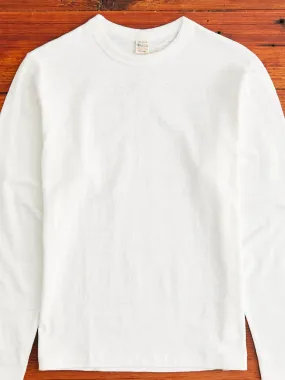 5906 Loopwheel Long Sleeve Tee in Off White