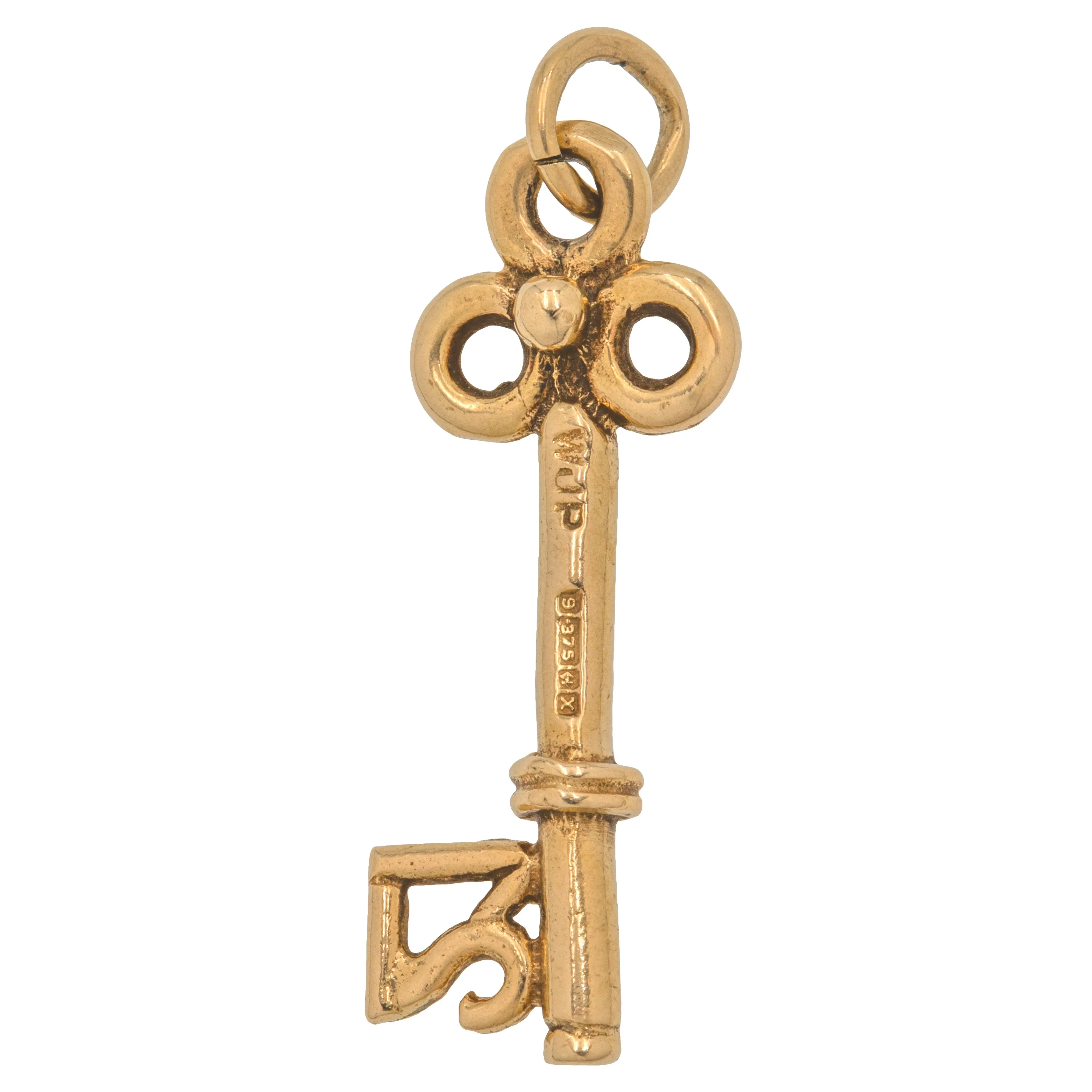 9ct Gold 21st Key Pendant