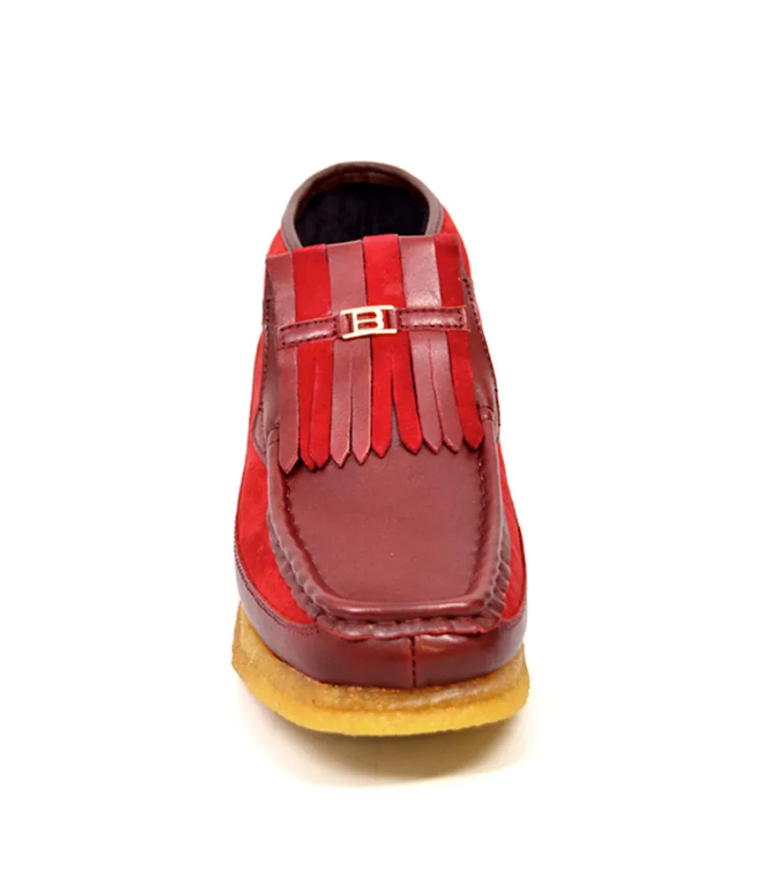 Apollo Red Leather & Suede