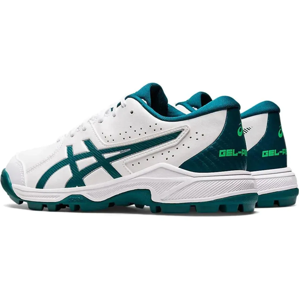 ASICS Gel Peake 2 Cricket Rubber Shoe White/Velvet Pine