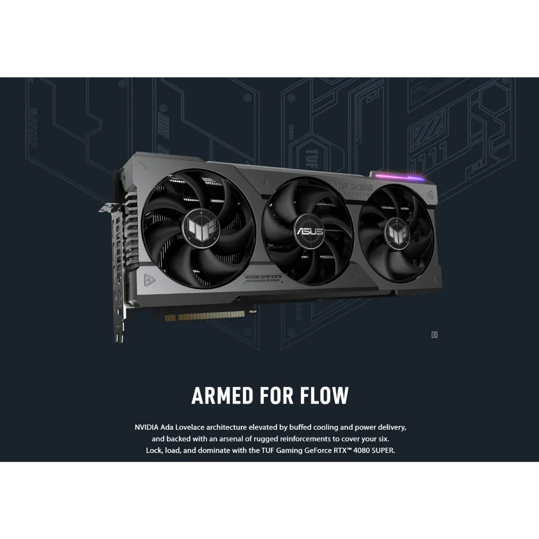 Asus TUF Gaming RTX 4080 Super OC 16G GDDR6X TUF-RTX4080S-O16G-GAMING Graphics Card