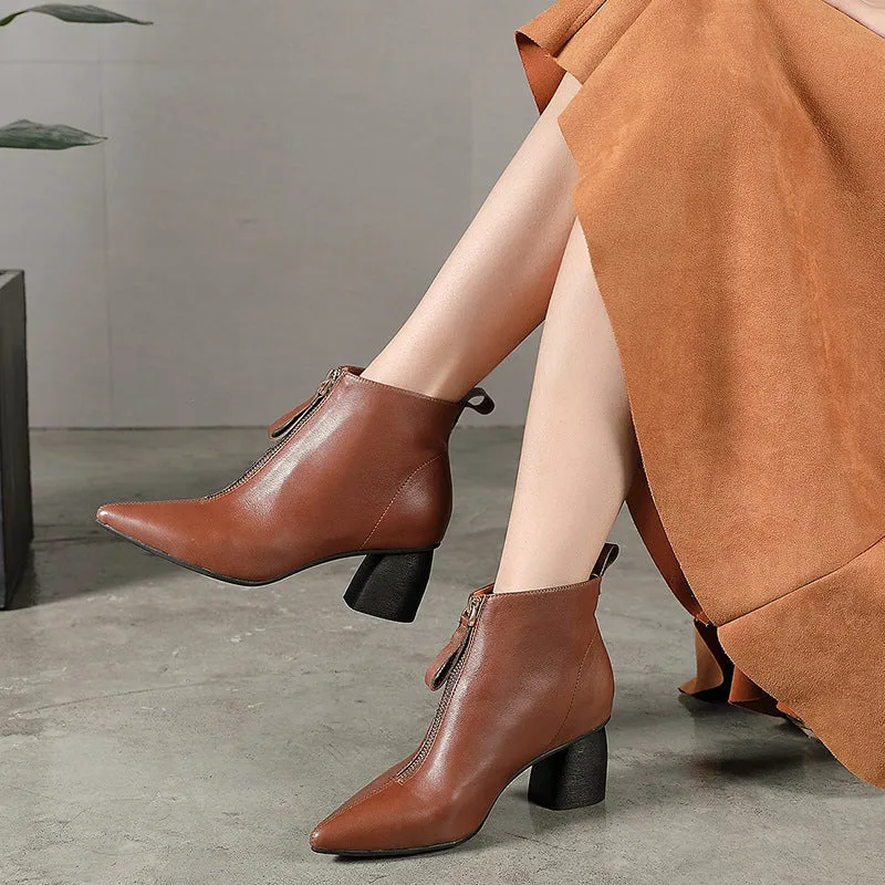 Autumn Winter Pointed High-Heeled Women's Fashion Boots| Gift Shoes