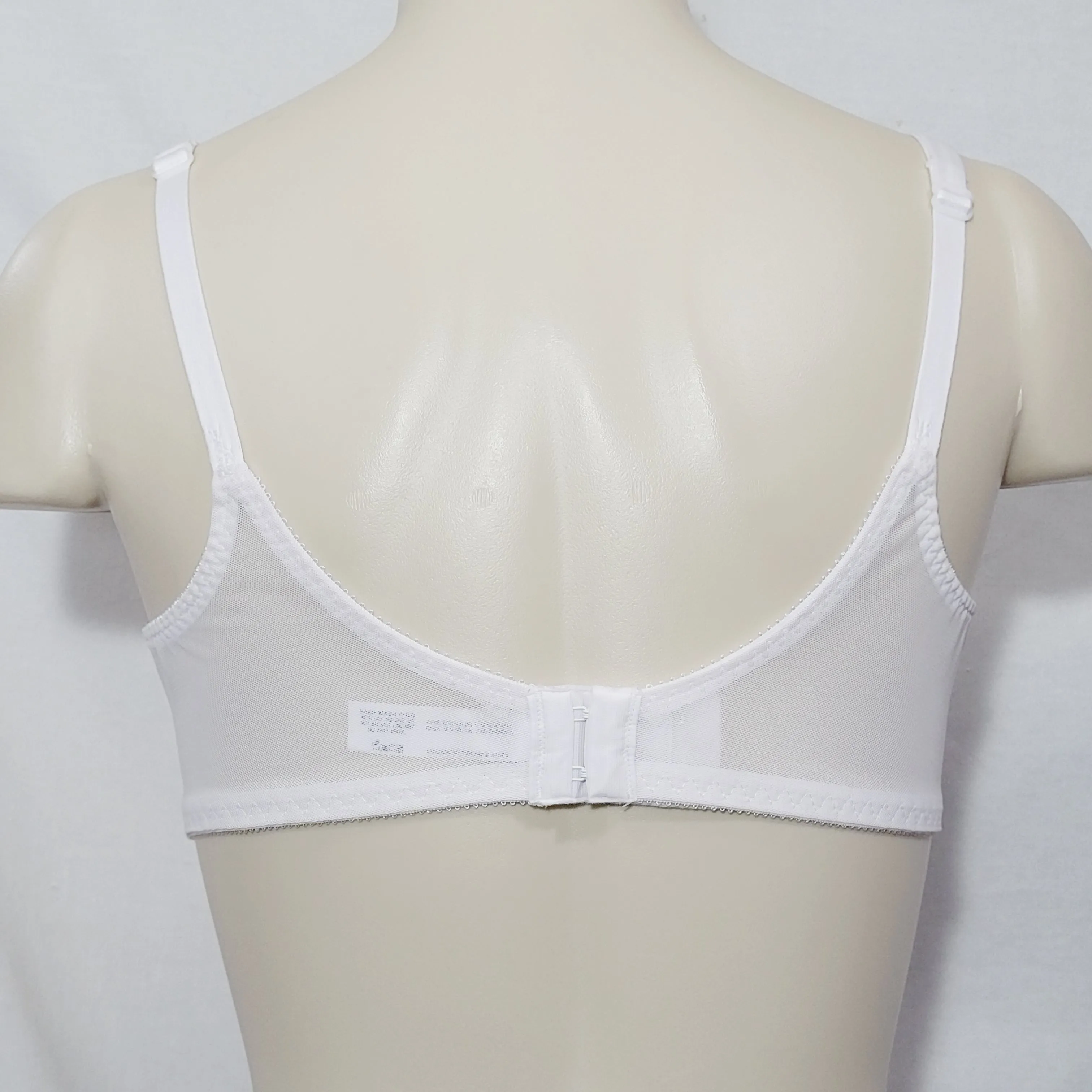 Bali 180 0180 Flower Underwire Bra 34DDD White NEW WITH TAGS