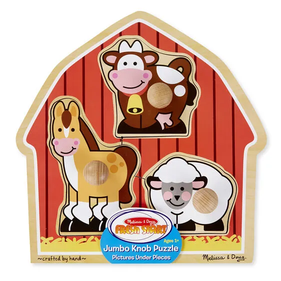 Barnyard Animals Jumbo Knob Puzzle