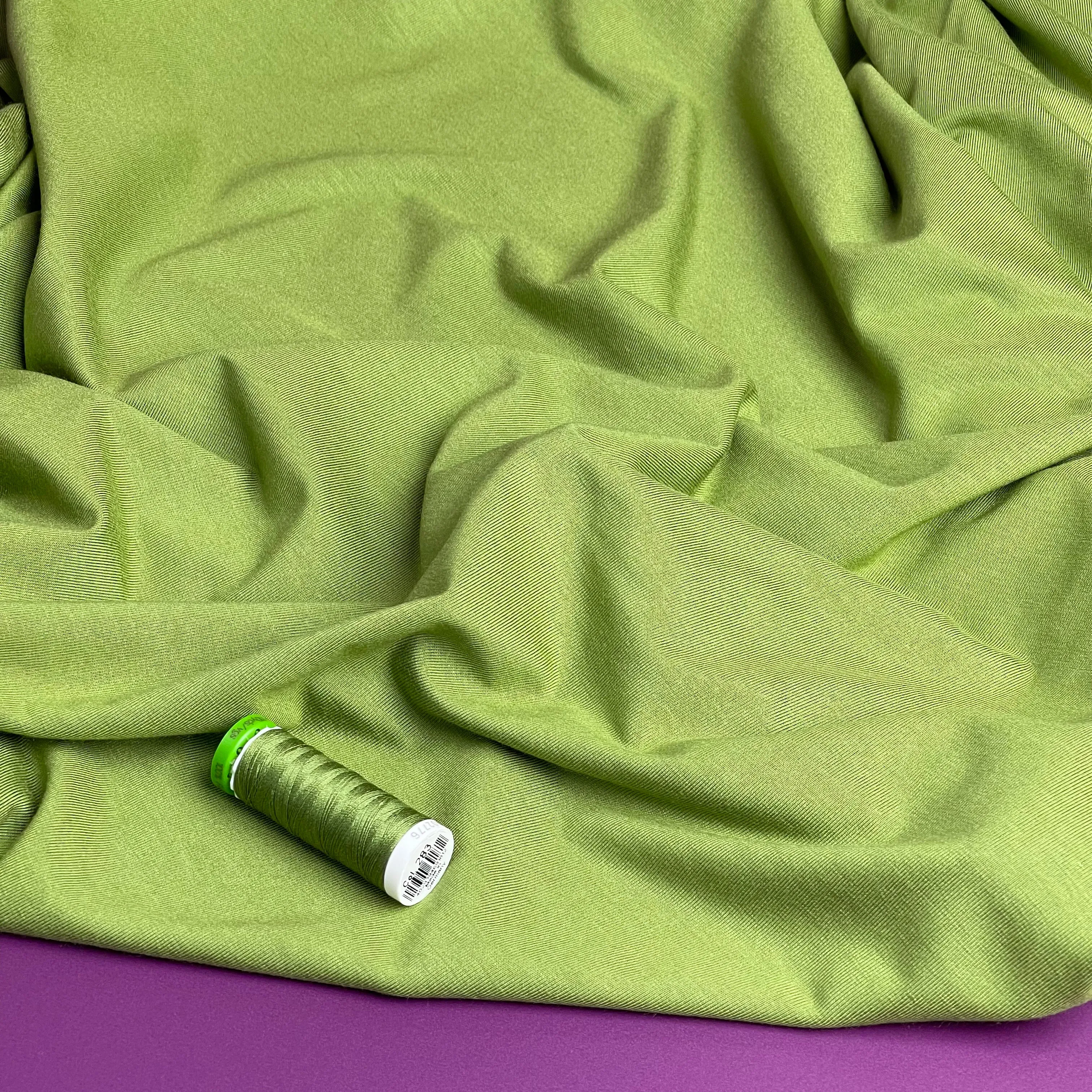 Bliss Moss Green Jersey Fabric with TENCEL™ Modal Fibres