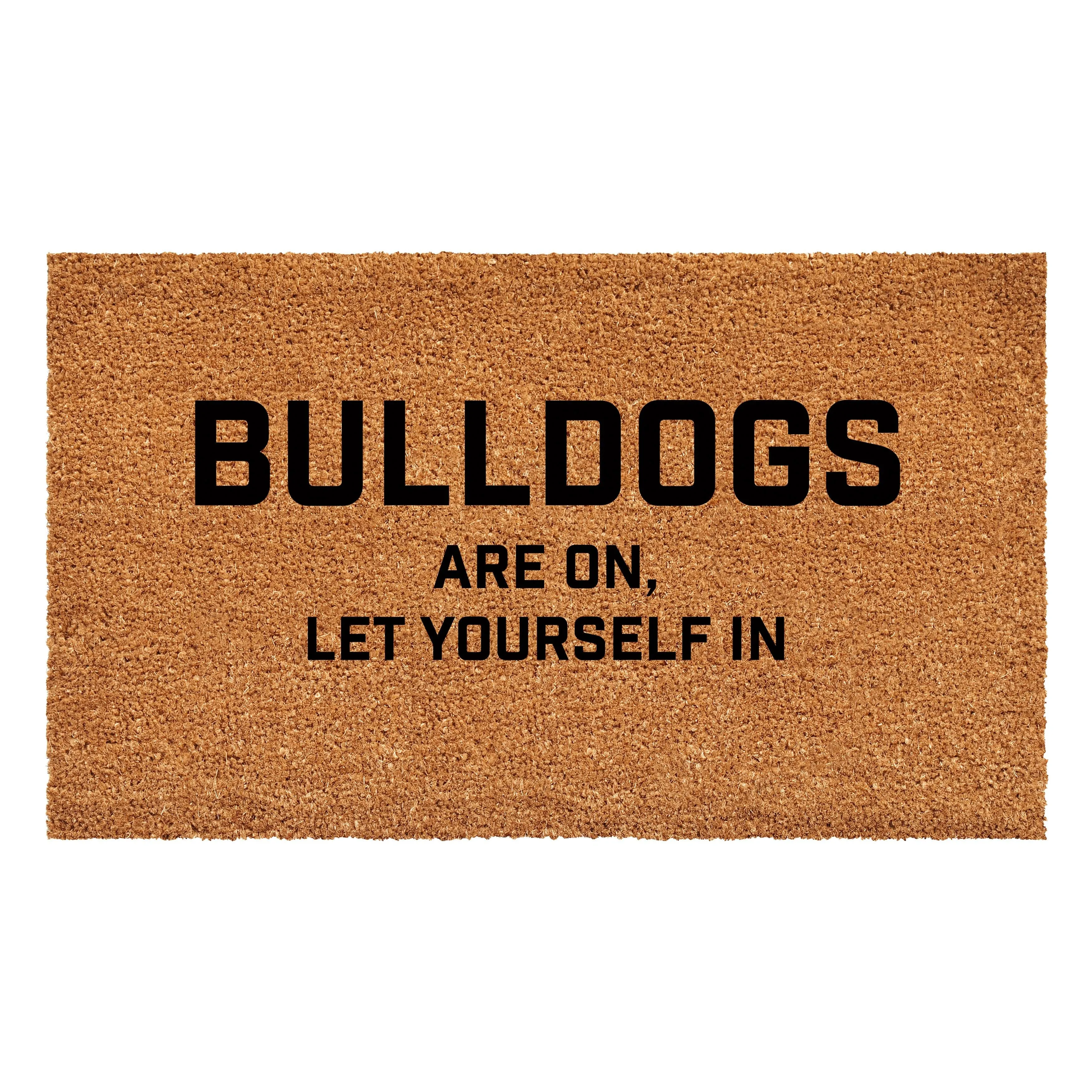 Bulldogs are on Let Yourself in Doormat