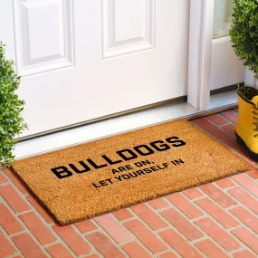 Bulldogs are on Let Yourself in Doormat