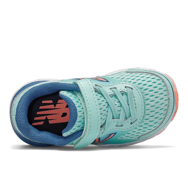 Bungee Lace 680v6 - Bali Blue with Mako Blue and Ginger Pink - Kids