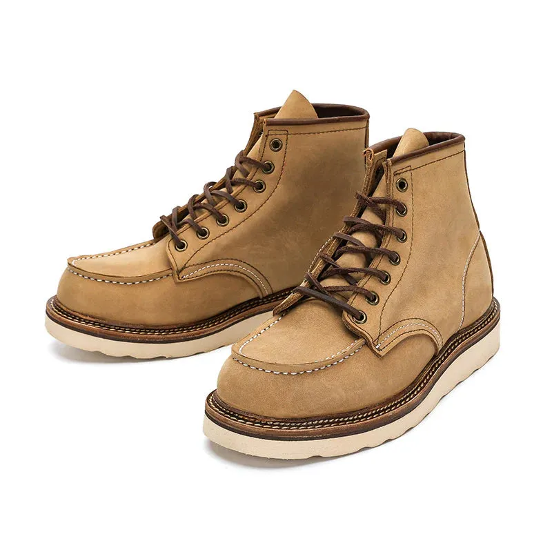 Casual Crazy Horse Leather Desert Boots