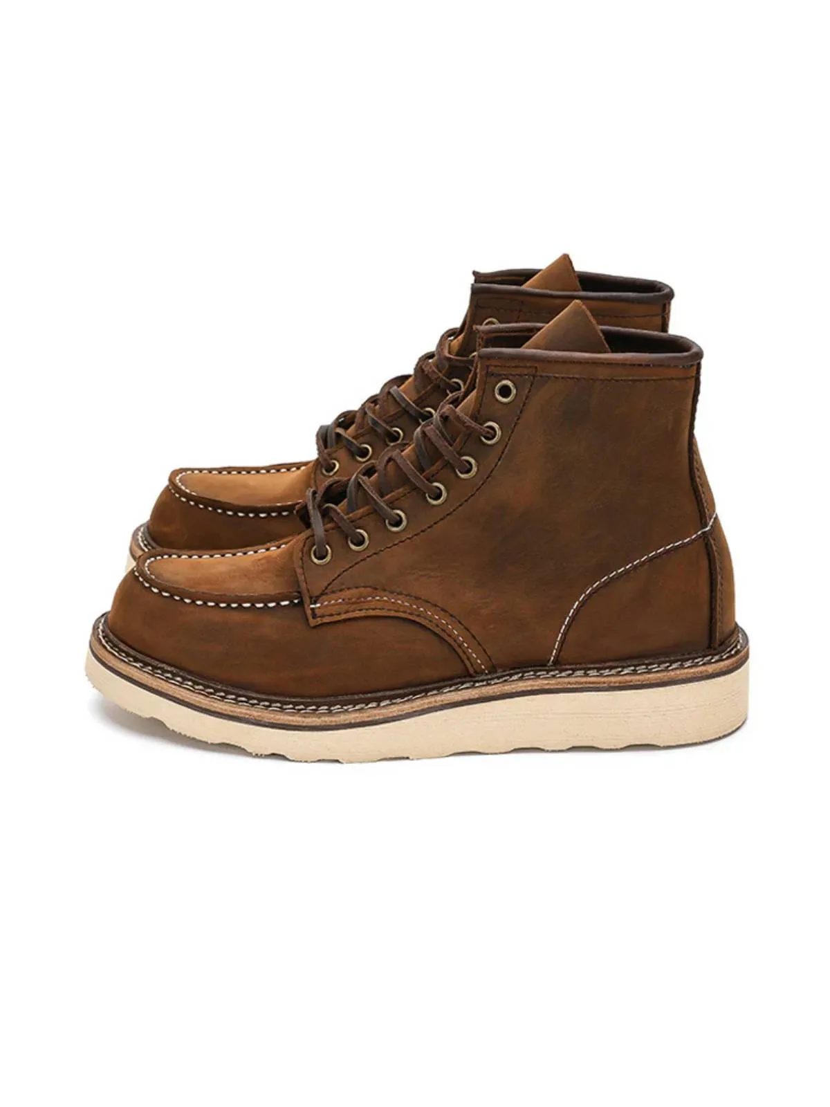 Casual Crazy Horse Leather Desert Boots