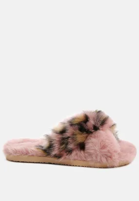 Chipmunk Faux Fur Indoor Flats By Ruw