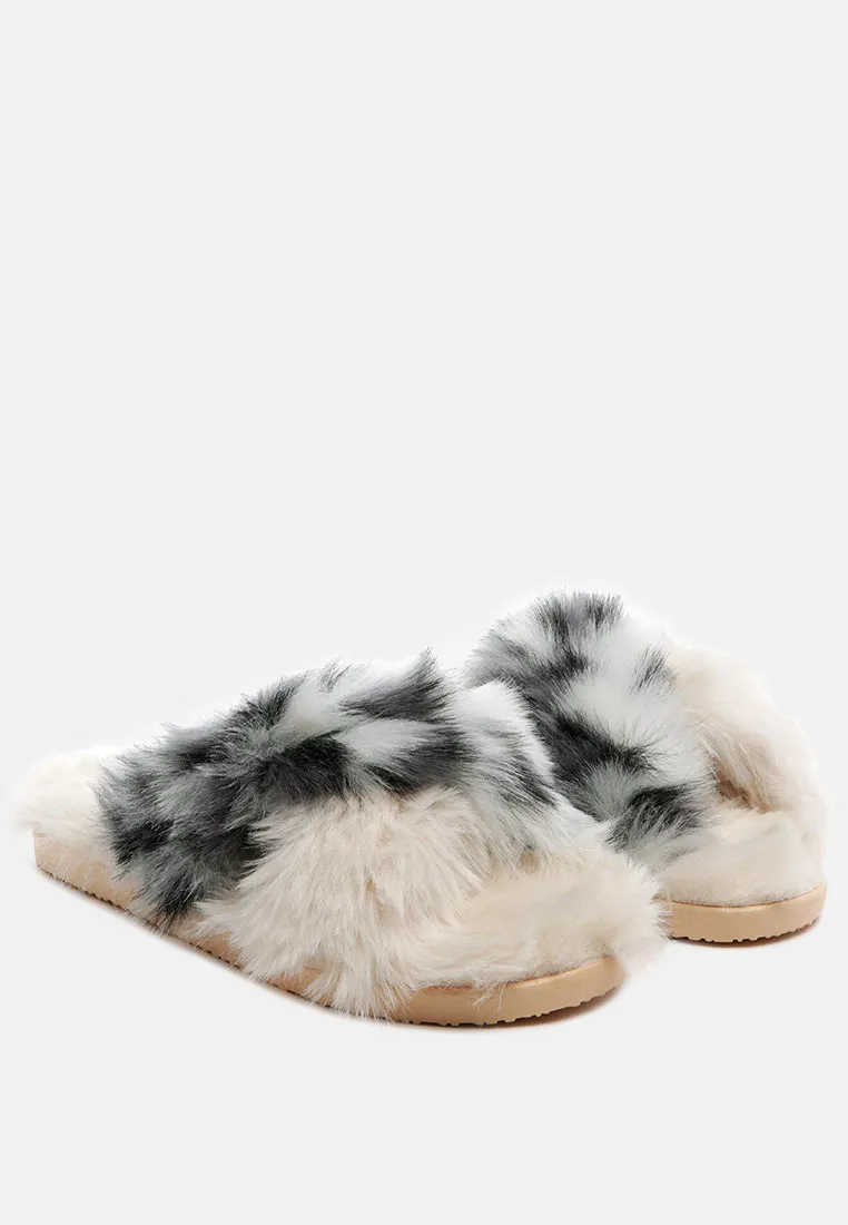 Chipmunk Faux Fur Indoor Flats