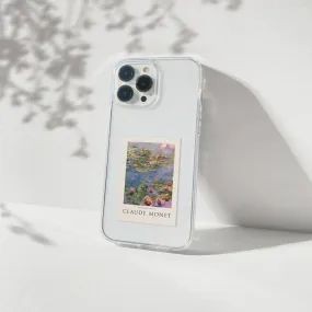 Claude Monet Lilies Aesthetic Silicone Clear Case