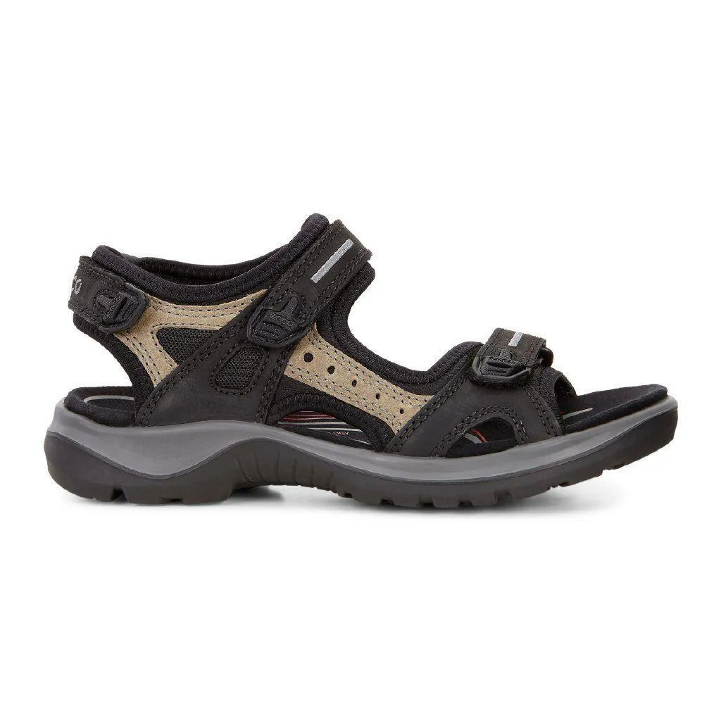 ECCO Women's 069563 Yucatan Sandal Black Nubuck