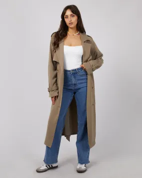 Eve Staple Trench Coat Tan