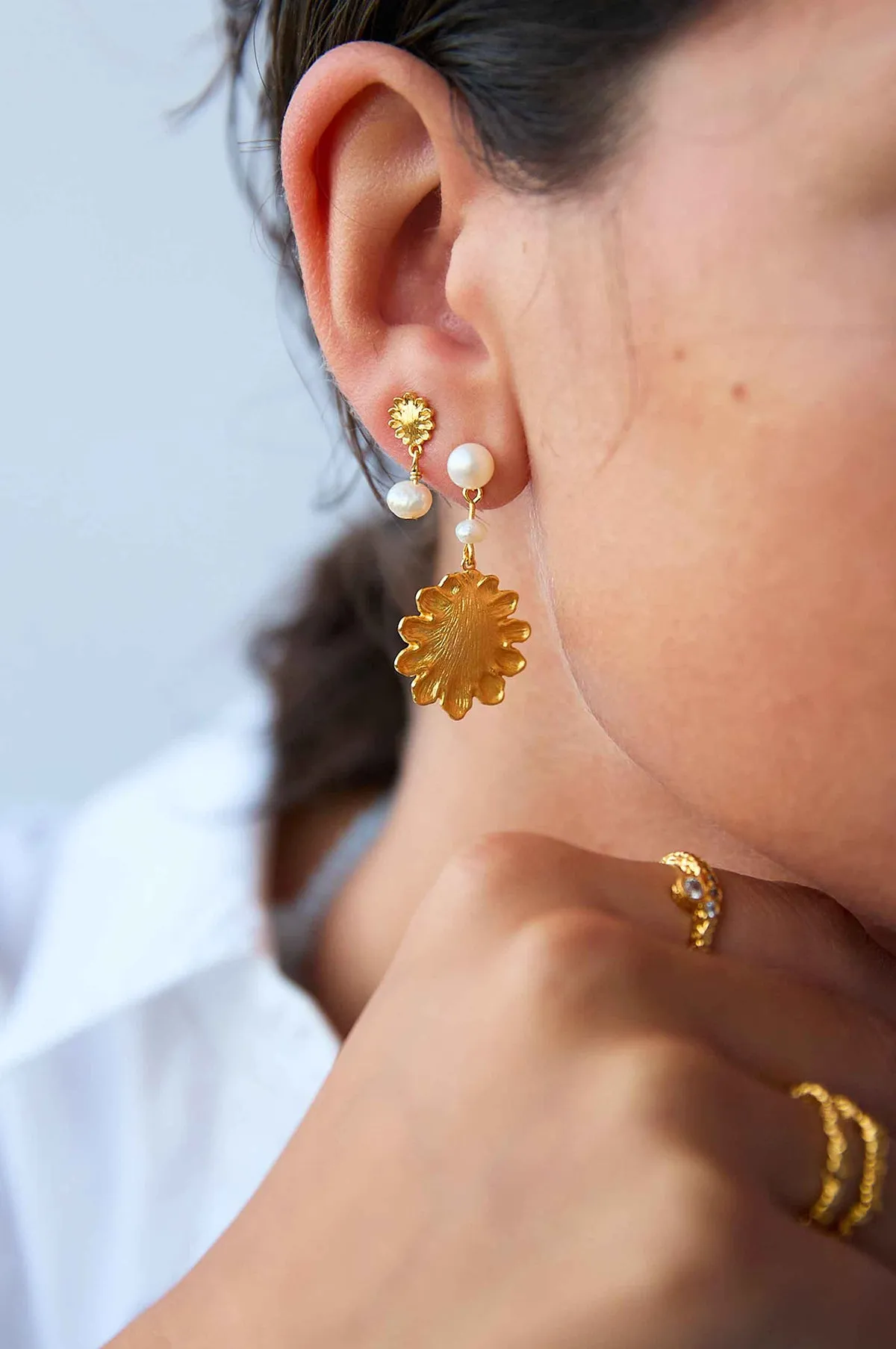 Evelyn Pearl Earrings