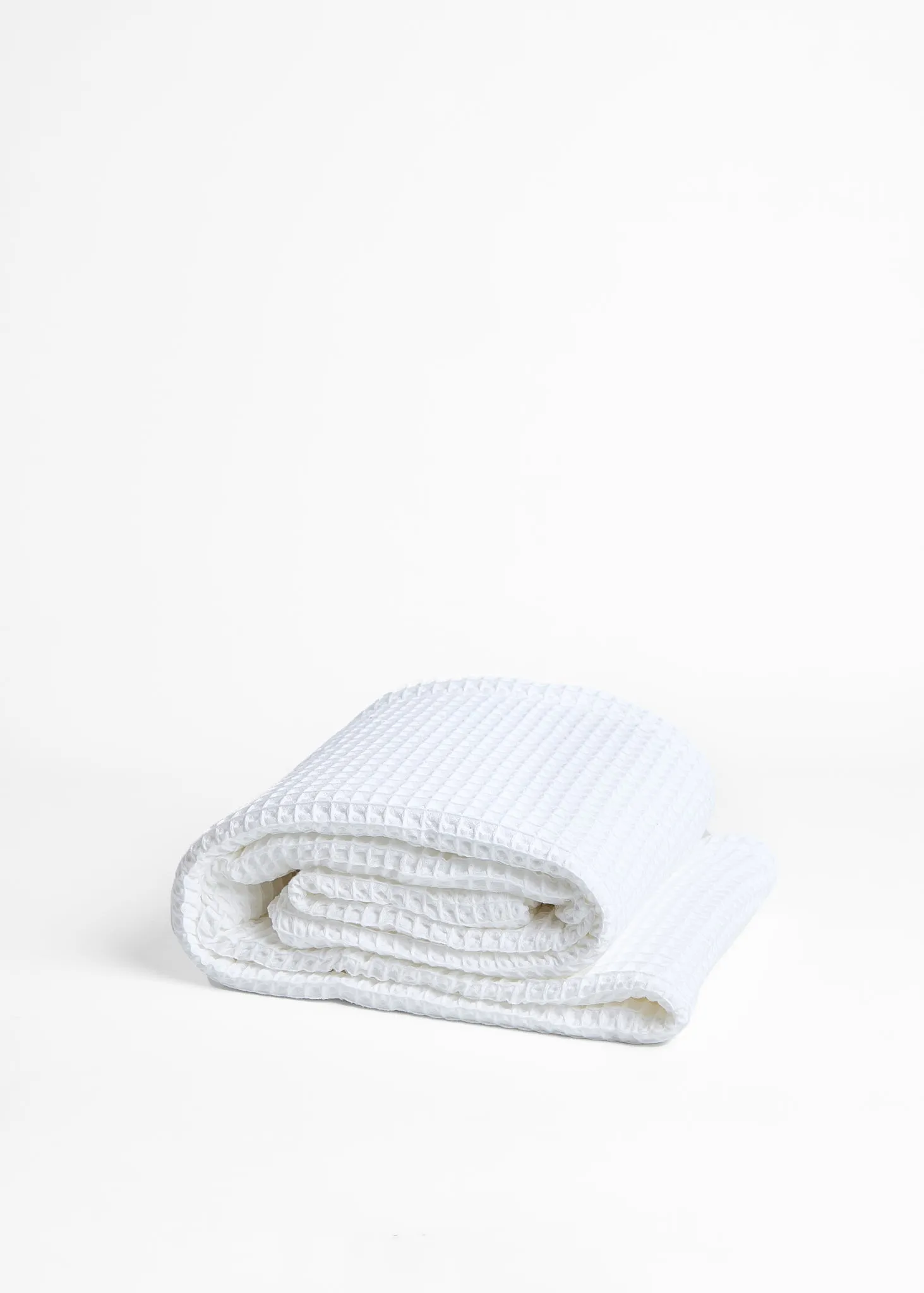 Foxford White Honeycomb Throw