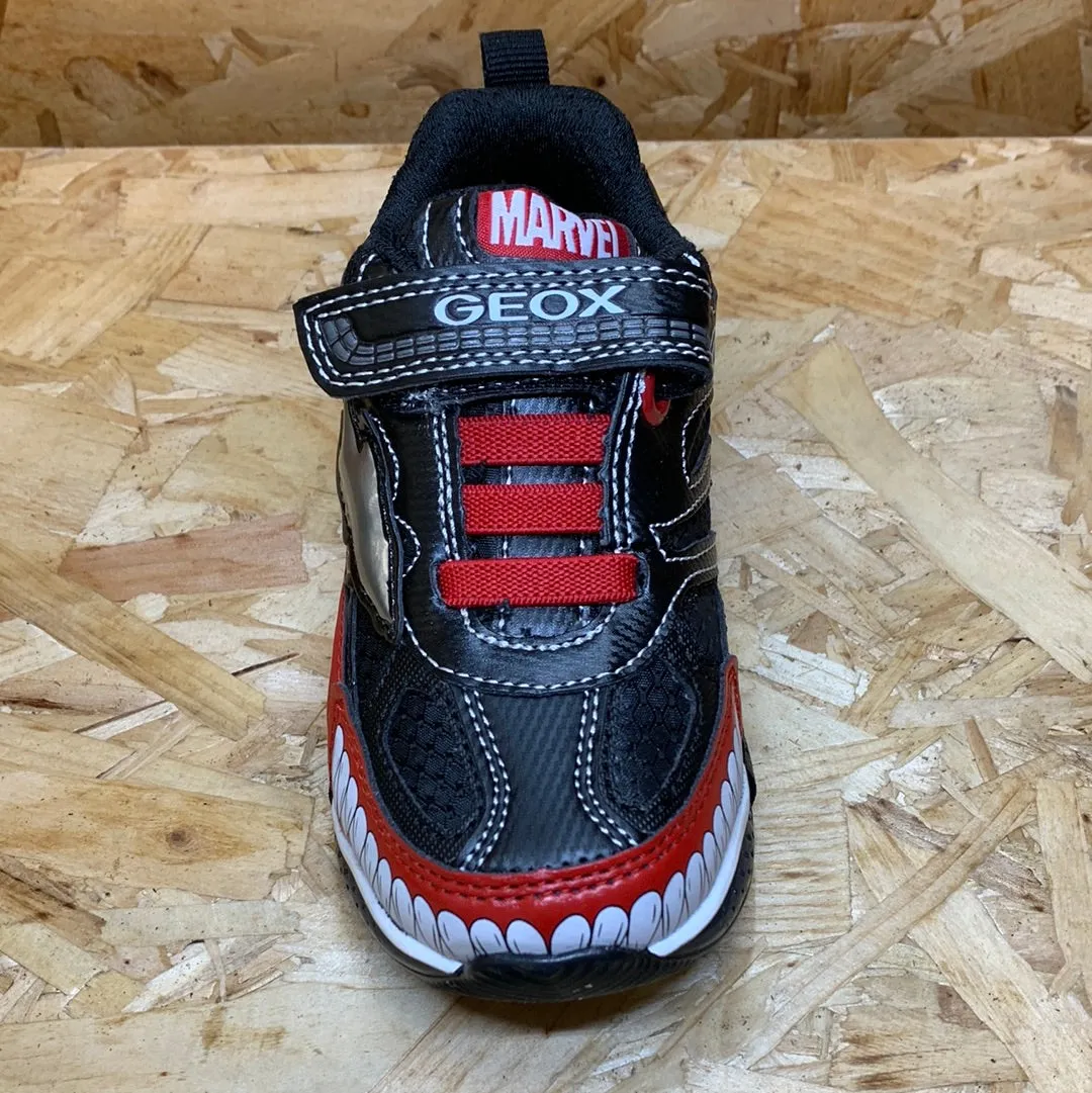 Geox Kids Marvel Venom Light Up Trainers - Black