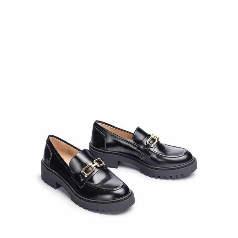 German Women's Loafers- Black