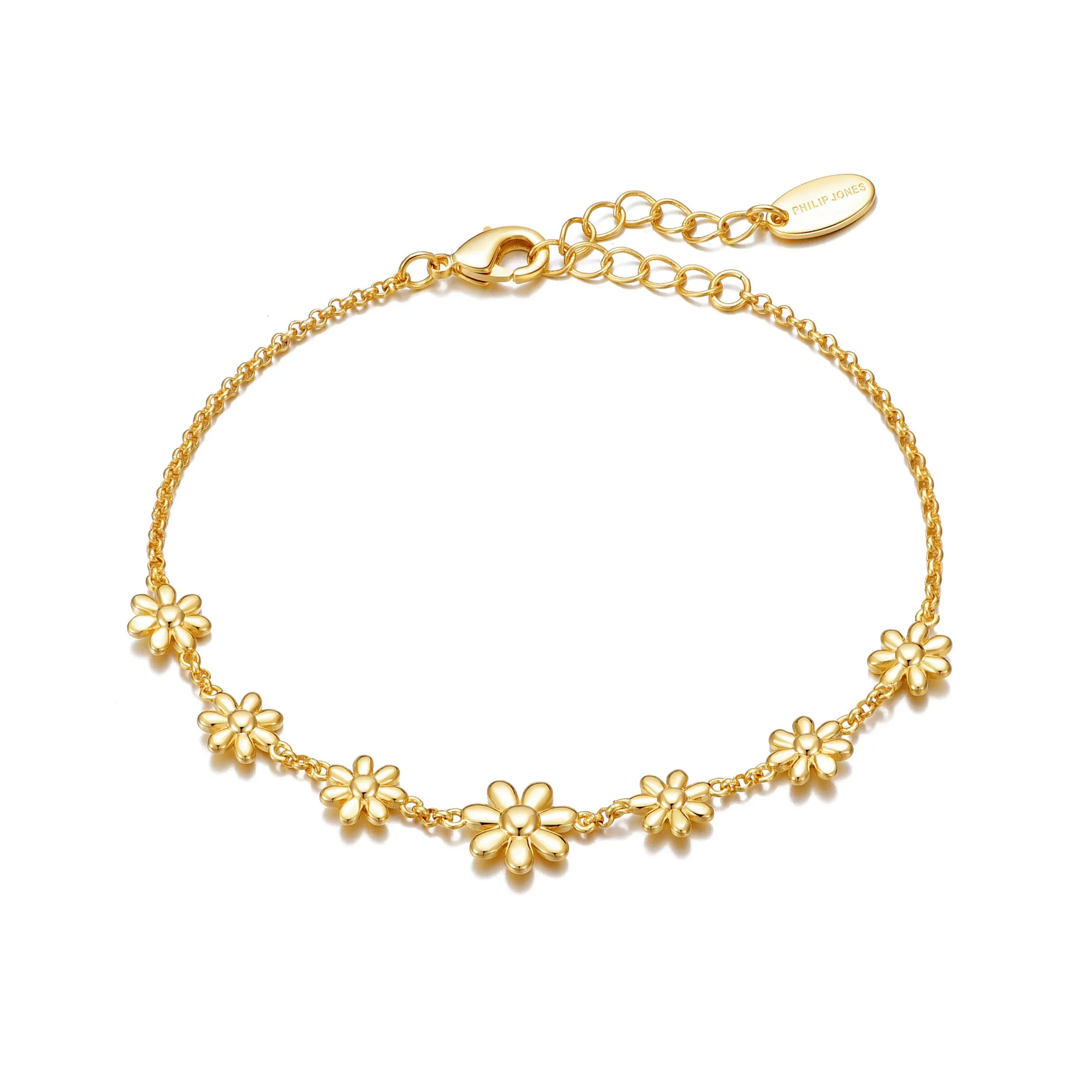 Gold Plated Daisy Bracelet