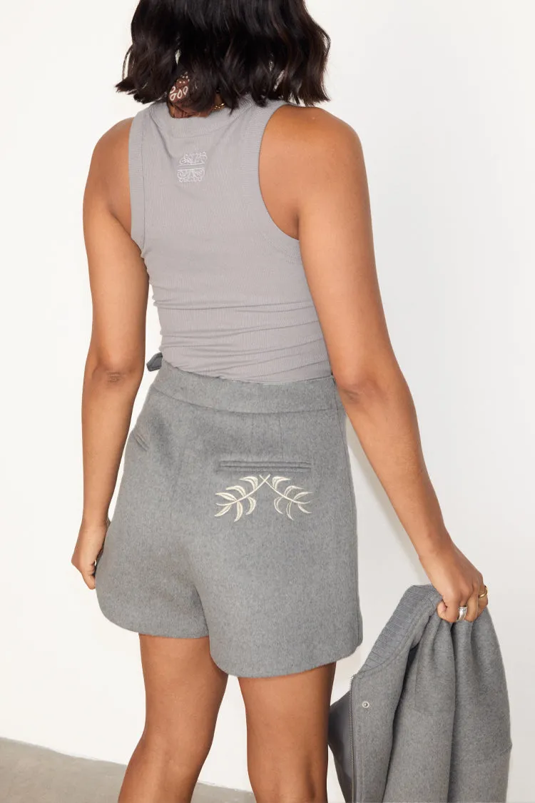 Grey Midnight Romance Skort