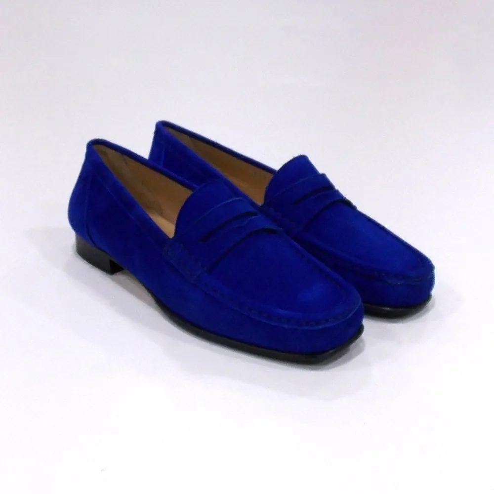 HB 411/2272 Cobalt Suede Moccasin