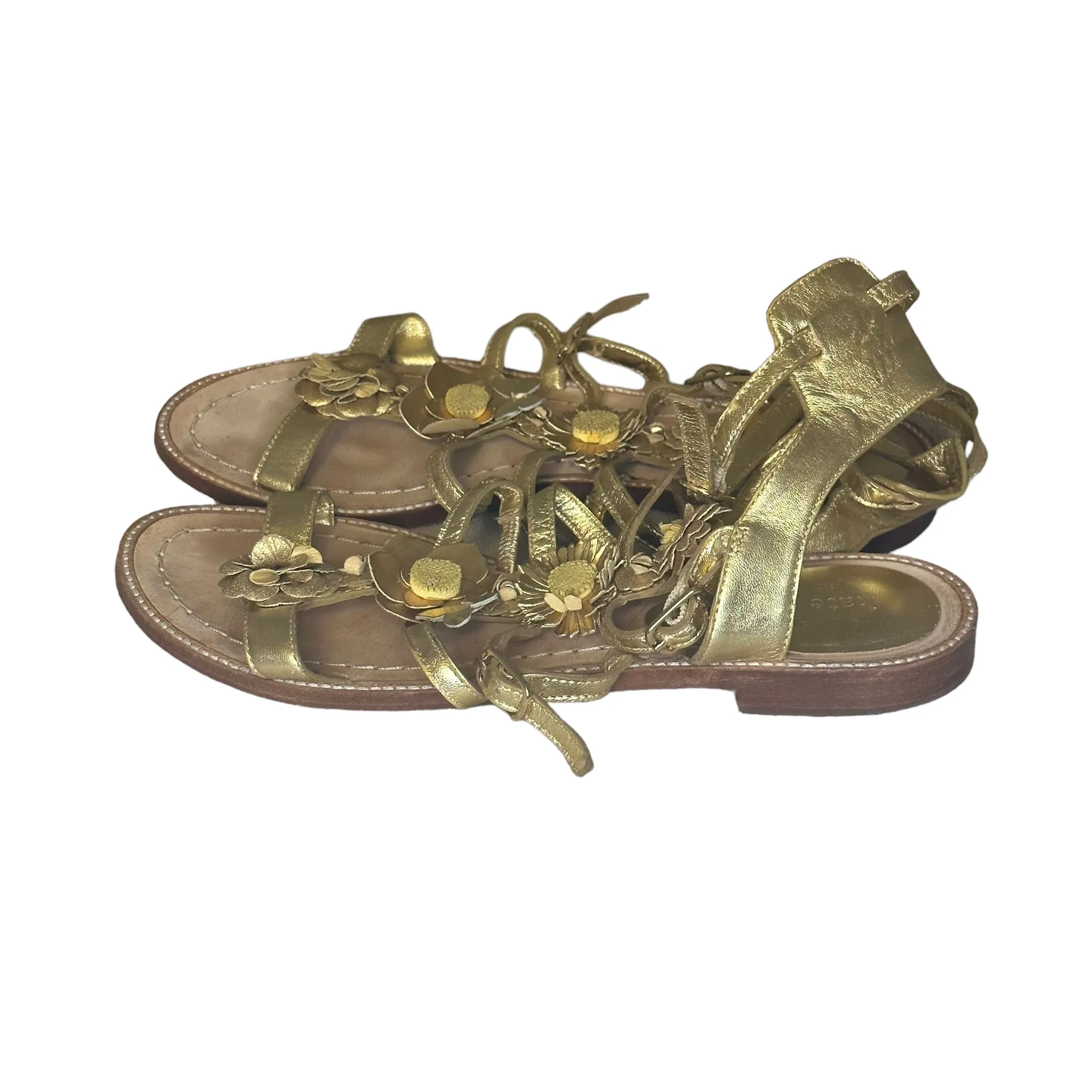 Kate Spade Gold Flower Sandal