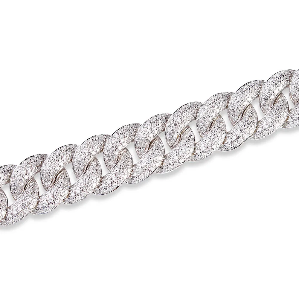 LARGE DIAMOND CUBAN BRACELET