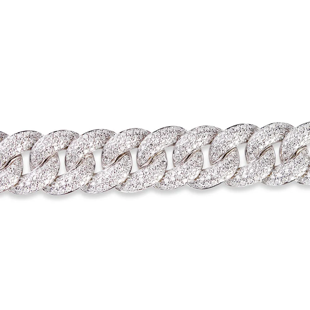 LARGE DIAMOND CUBAN BRACELET