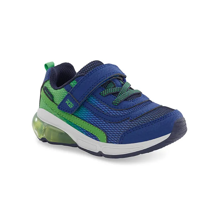 Little Boy Stride Rite Made 2 Play Surge Bounce in Navy Green