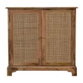 Lounge Wood & Rattan Cabinet