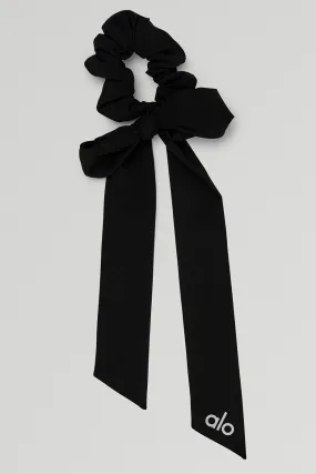 Love Knots Tie Scrunchie - Black