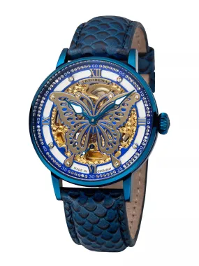 Madame Butterfly Theorema - GM-123-5 |Blue| Made in Germany with 82 Swarovski