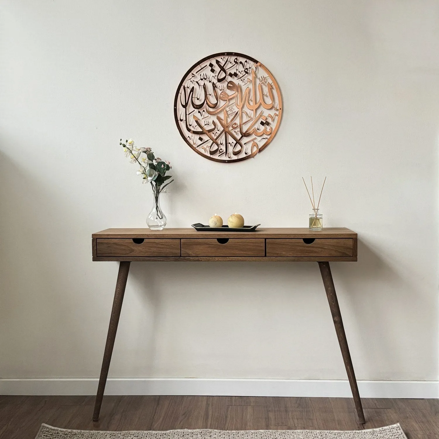 Mashallah Islamic Black Metal Wall Art Decor & Shiny Metal Wall Art