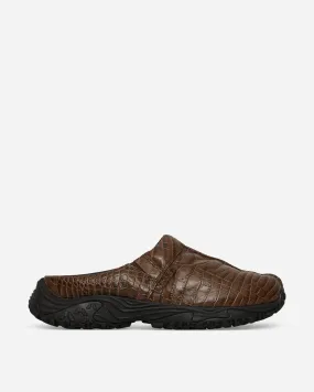 Men's Martine Rose Croc Clogs Brown