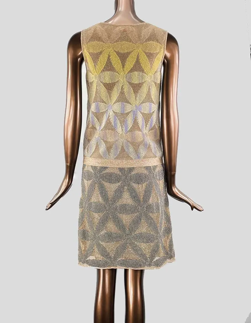 Missoni Gold Dress - Medium | 6 US | 42 IT