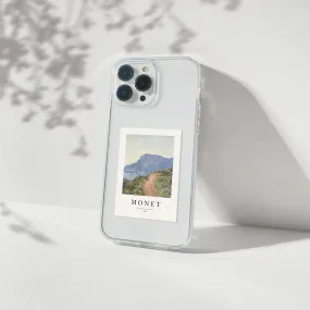 Monet Polaroid Aesthetic Silicone Clear Case