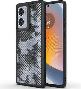 Moto Edge 50 Fusion Back Cover Case | Impulse - Black (Honeycomb)