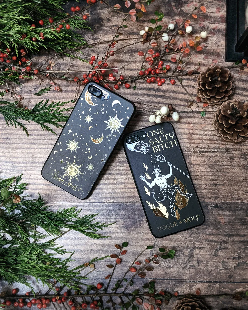 One Salty Witch Phone Case - Mirror Gold Details