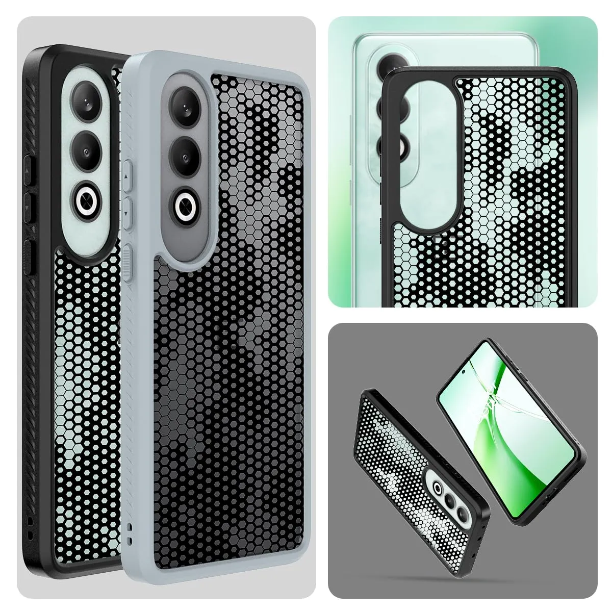 OnePlus Nord CE4 Back Cover Case | Impulse - Black (Honeycomb)