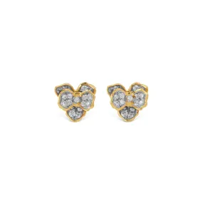 Orchid 7mm Earring with Diamonds