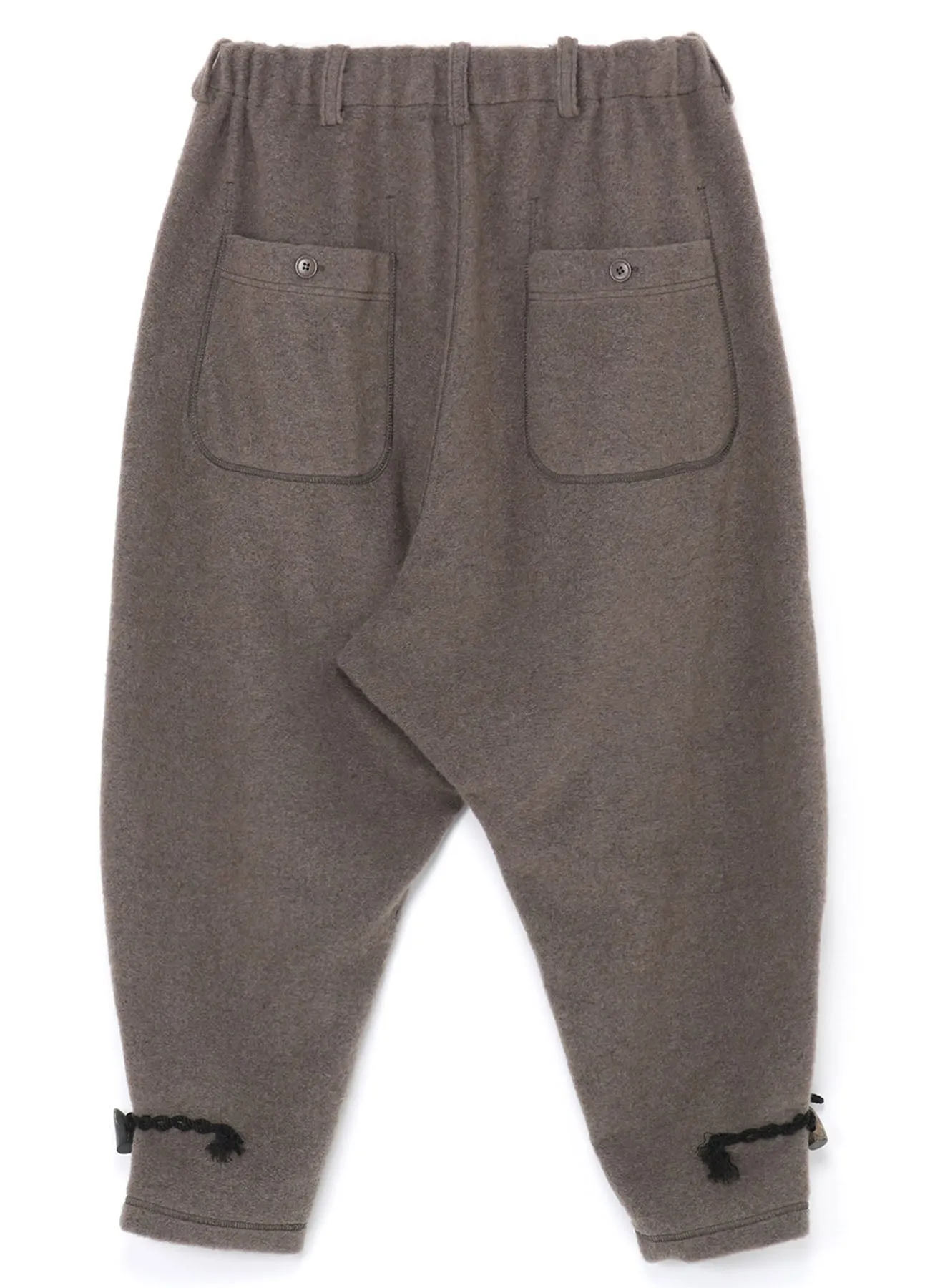 PE/W SLIVER JERSEY SARUEL PANTS WITH TOGGLE BUTTONS AT HEM