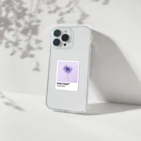 Purple Pantone Aesthetic Silicone Clear Case