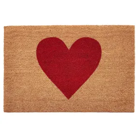 Red Heart Doormat