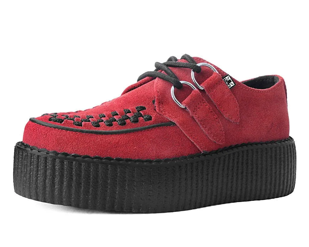 Red Suede Mondo Creeper